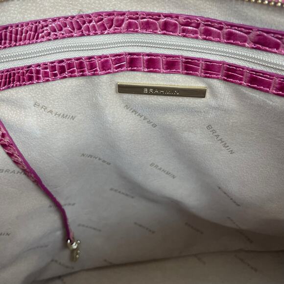 Brahmin Asher Tote Bag Shoulder Bag Magenta Ombre Melbourne Leather Pink - Picture 8 of 12